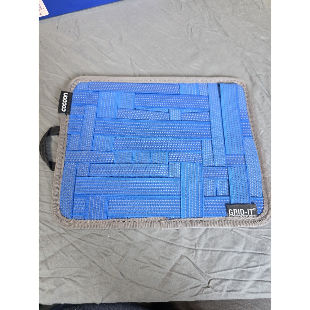 Cocoon GRID-IT CPG8BL Organizer Medium 10.5 x 7.5 Blue Tech Cable Travel